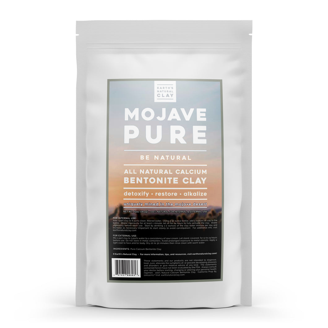 Mojave Pure All Natural Bentonite Clay - Internal & External Use - 64oz